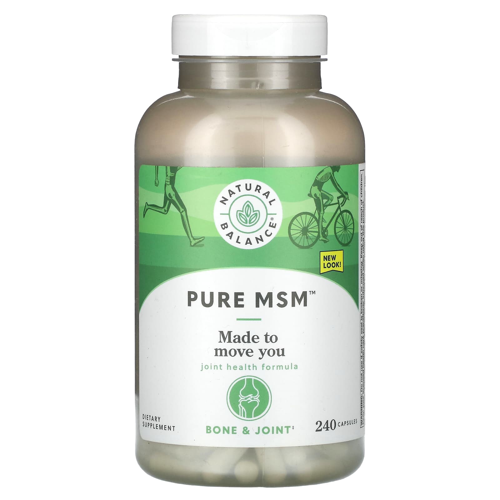 Natural Balance, Pure MSM 1000 mg, 240 Capsules UPC 047868002685 | HiLife Vitamins